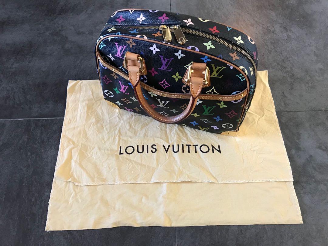 Pre-Owned Louis Vuitton Trouville Monogram Mult icolor Black 