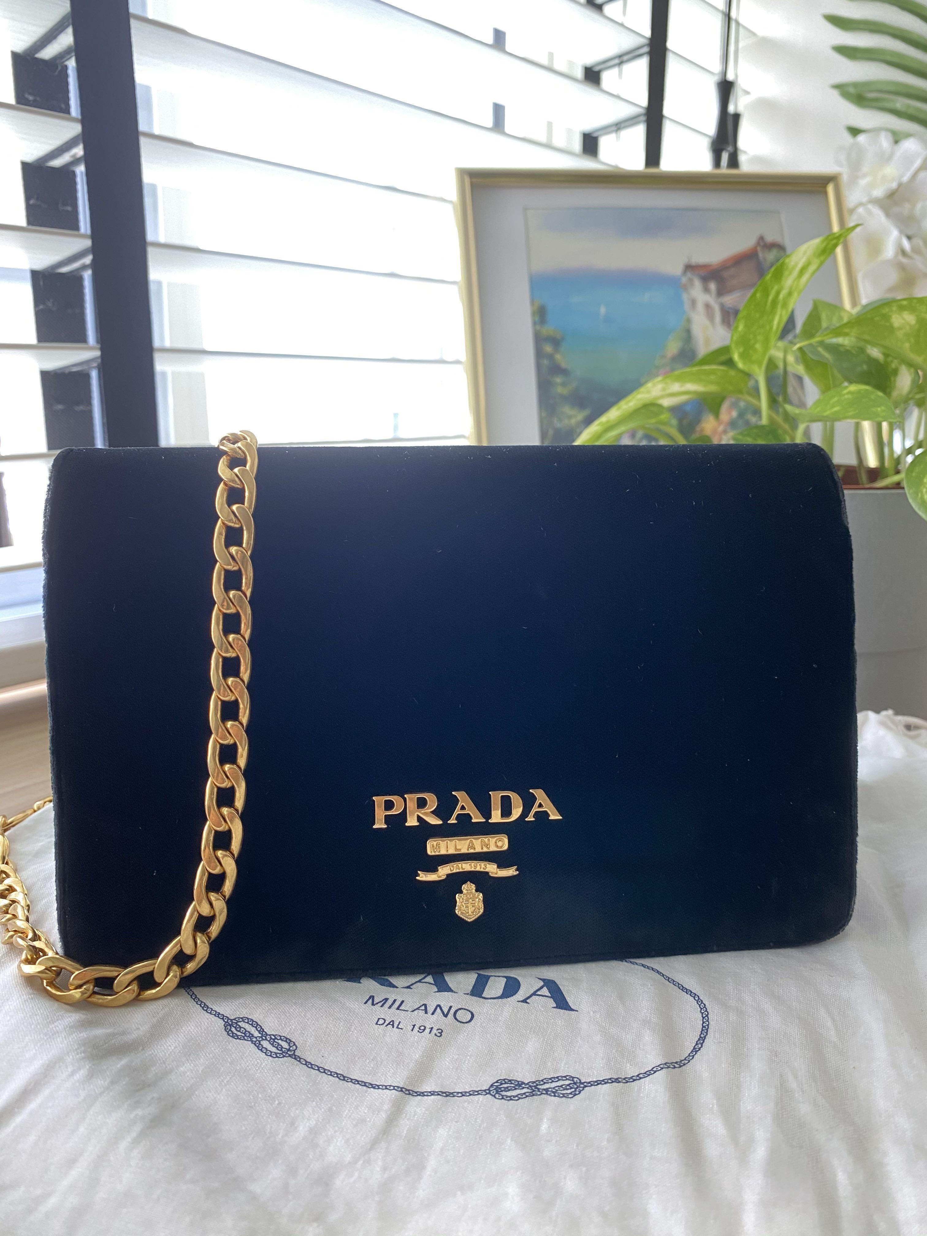prada velvet crossbody bag