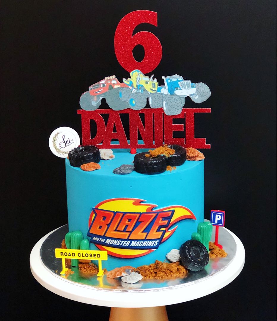 Blaze and Monster Truck Birthday Cake (2) | Baked by Nataleen