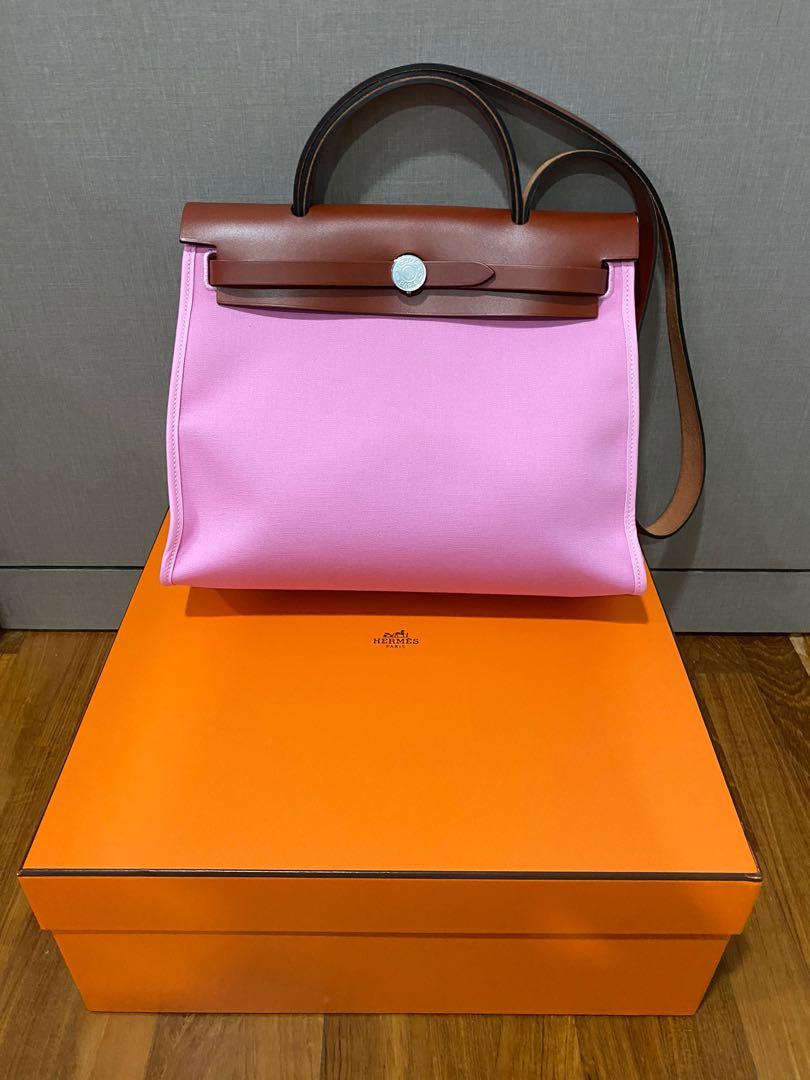 hermes herbag pink