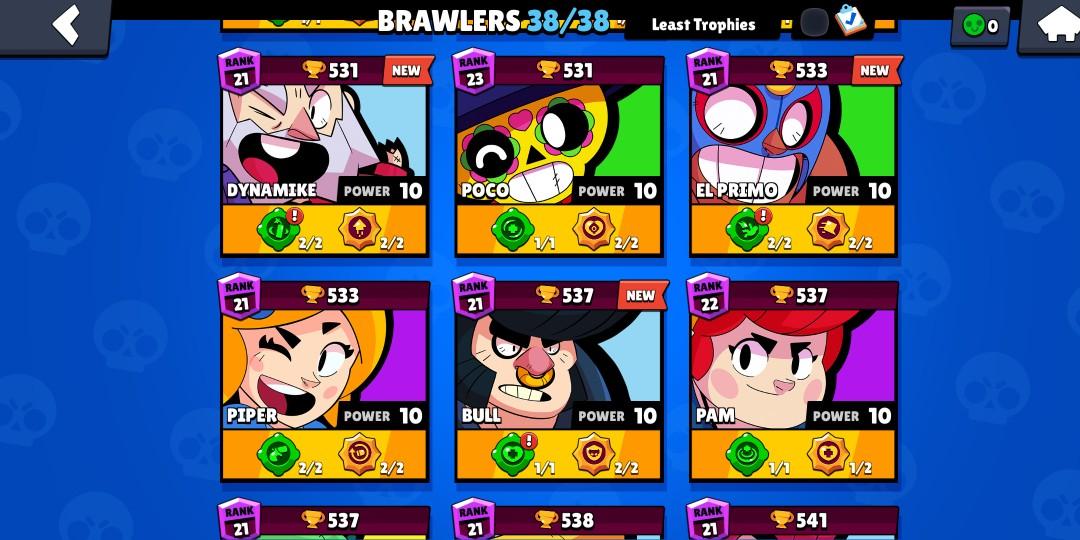 Brawl Stars Account All Characters Unlocked Toys And Games Video Gaming Video Games On Carousell