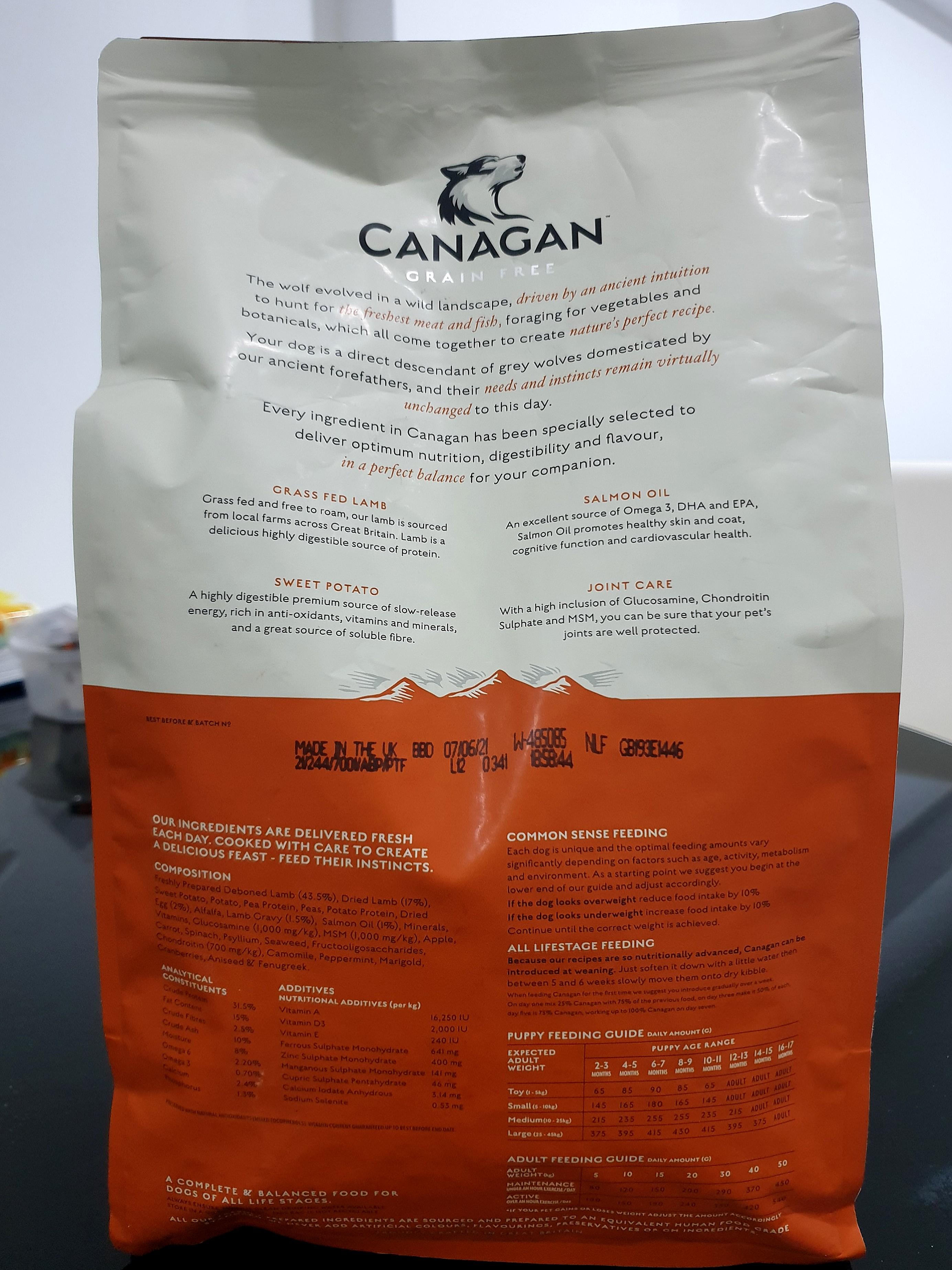 Canagan Dog Food Lamb, Pet Supplies, Pet Food on Carousell