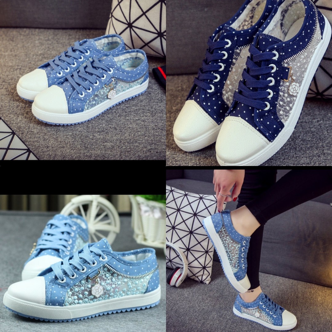 💜casual mesh woman's sneaker korean 