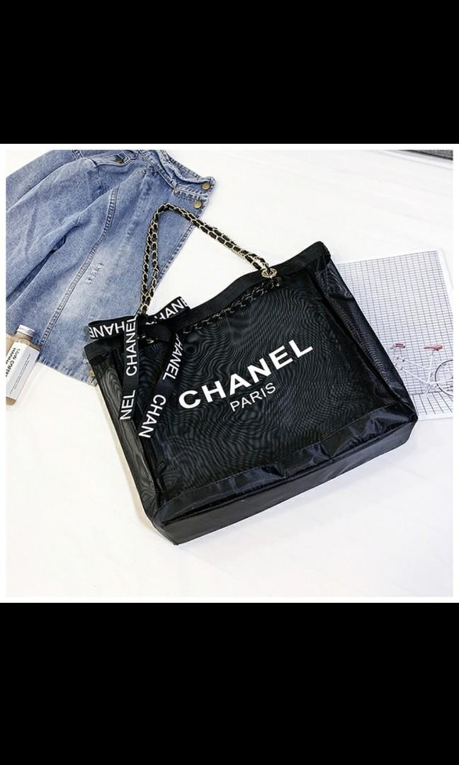 Chanel VIP gift Mesh Tote Bag, Women's Fashion, Bags & Wallets, Tote Bags  on Carousell