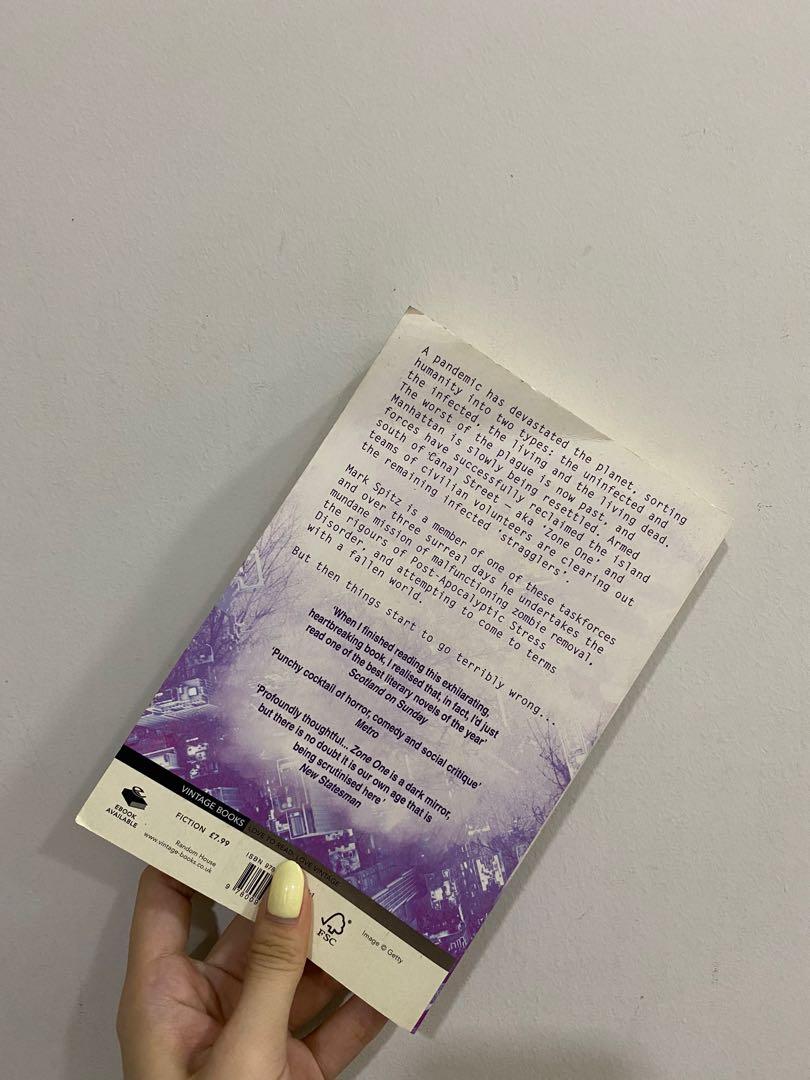 Colson Whitehead Zone One, Hobbies & Toys, Books & Magazines, Children's Books on Carousell