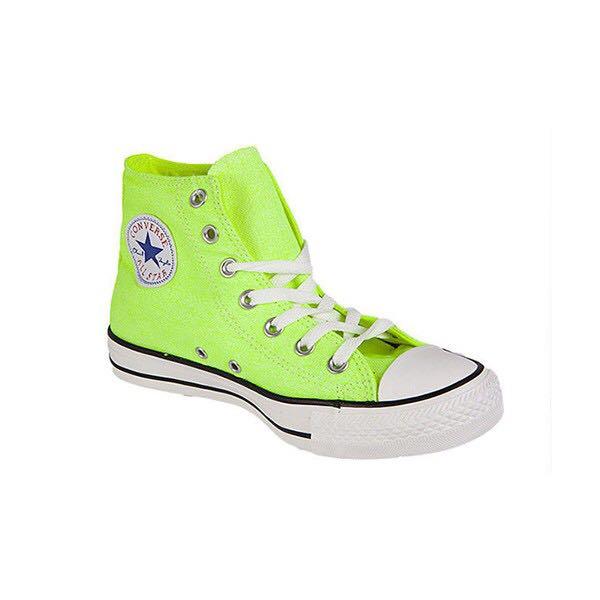 converse all star neon yellow
