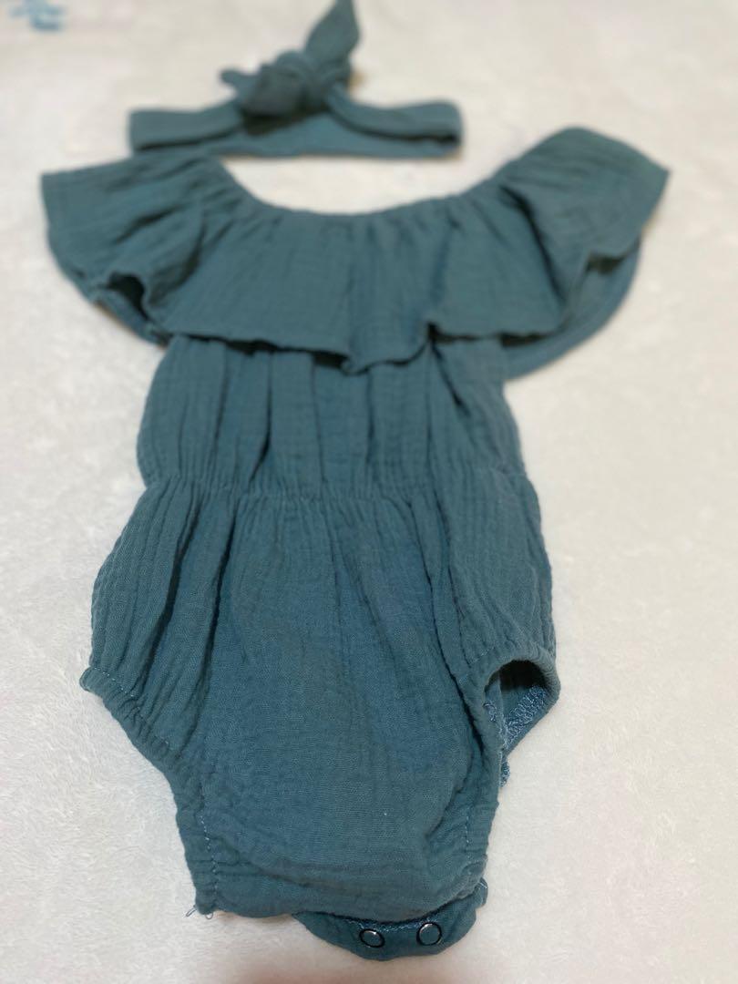 off the shoulder onesie baby