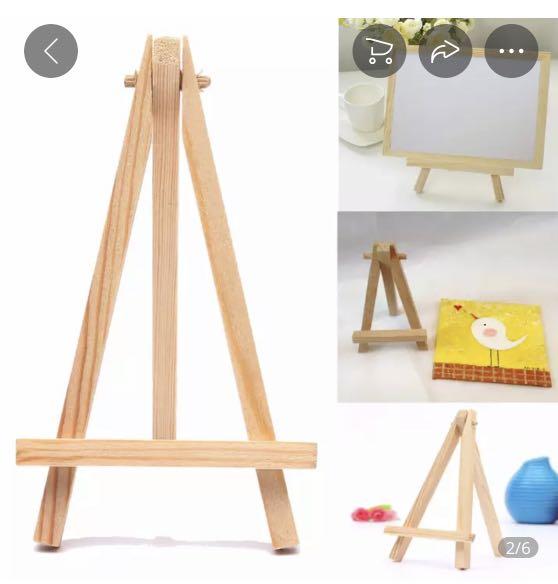 Wooden Table Easel Desktop Easel For Painting, Hobbies & Toys, Stationery &  Craft, Craft Supplies & Tools on Carousell