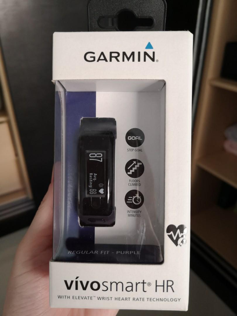 Garmin vívosmart hr activity tracker regular fit sale