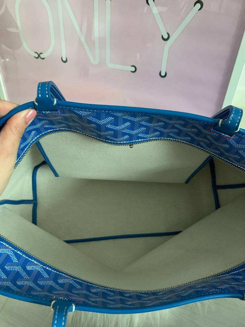 Goyard Goyard Artois Tote Canvas MM Handbag In Aqua Blue RRP £5000