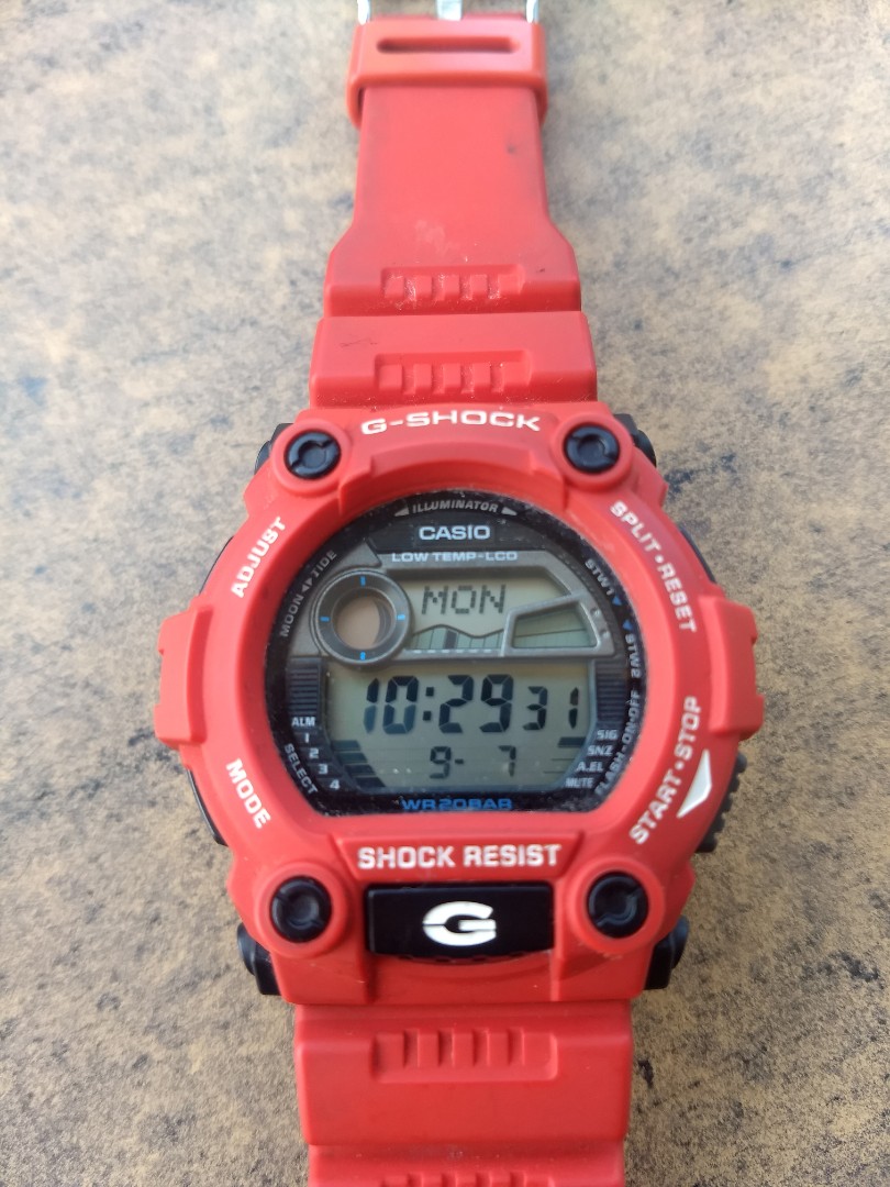 casio g shock rescue red