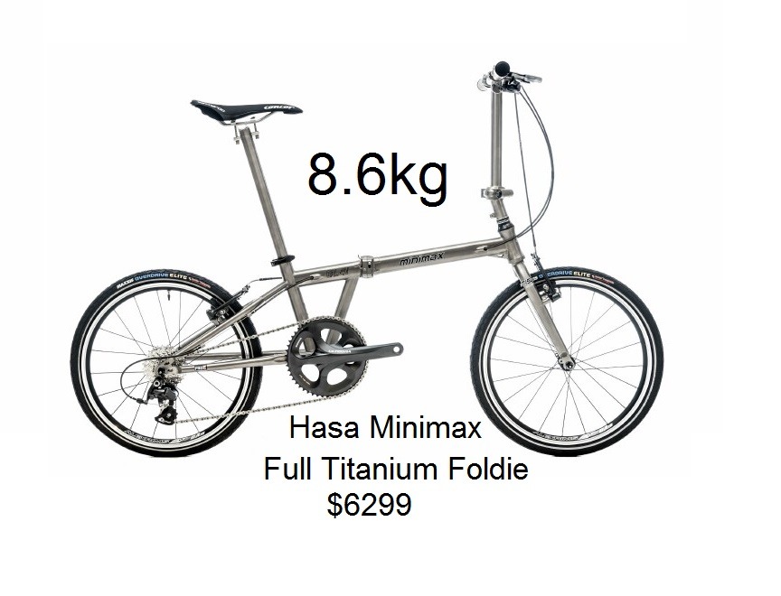 burke 20 titanium folding bike