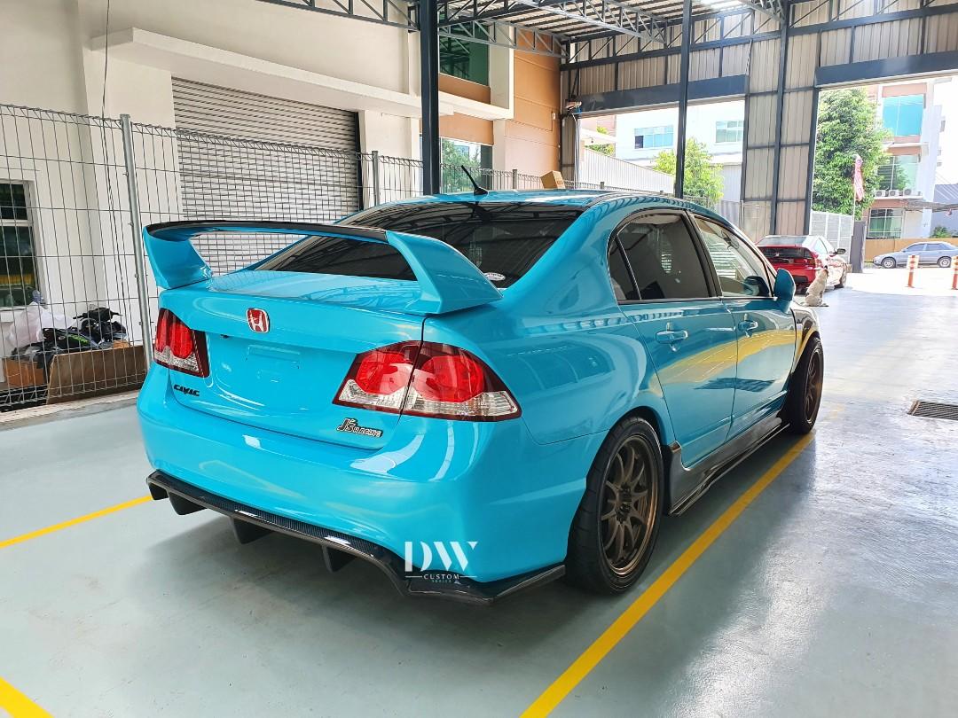 Js Racing Rear Diffuser Fd2 Honda Civic FD / FD2R Carbon fiber JS Racing Bonnet / Front lip ...
