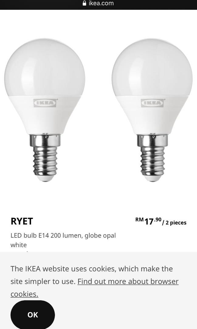 Ikea Svallet Table Lamp Study Lamp, Furniture & Home Living, Lighting