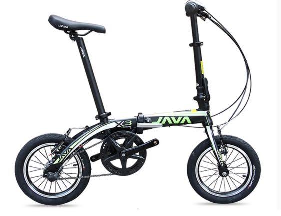 Java x3 folding shop bike