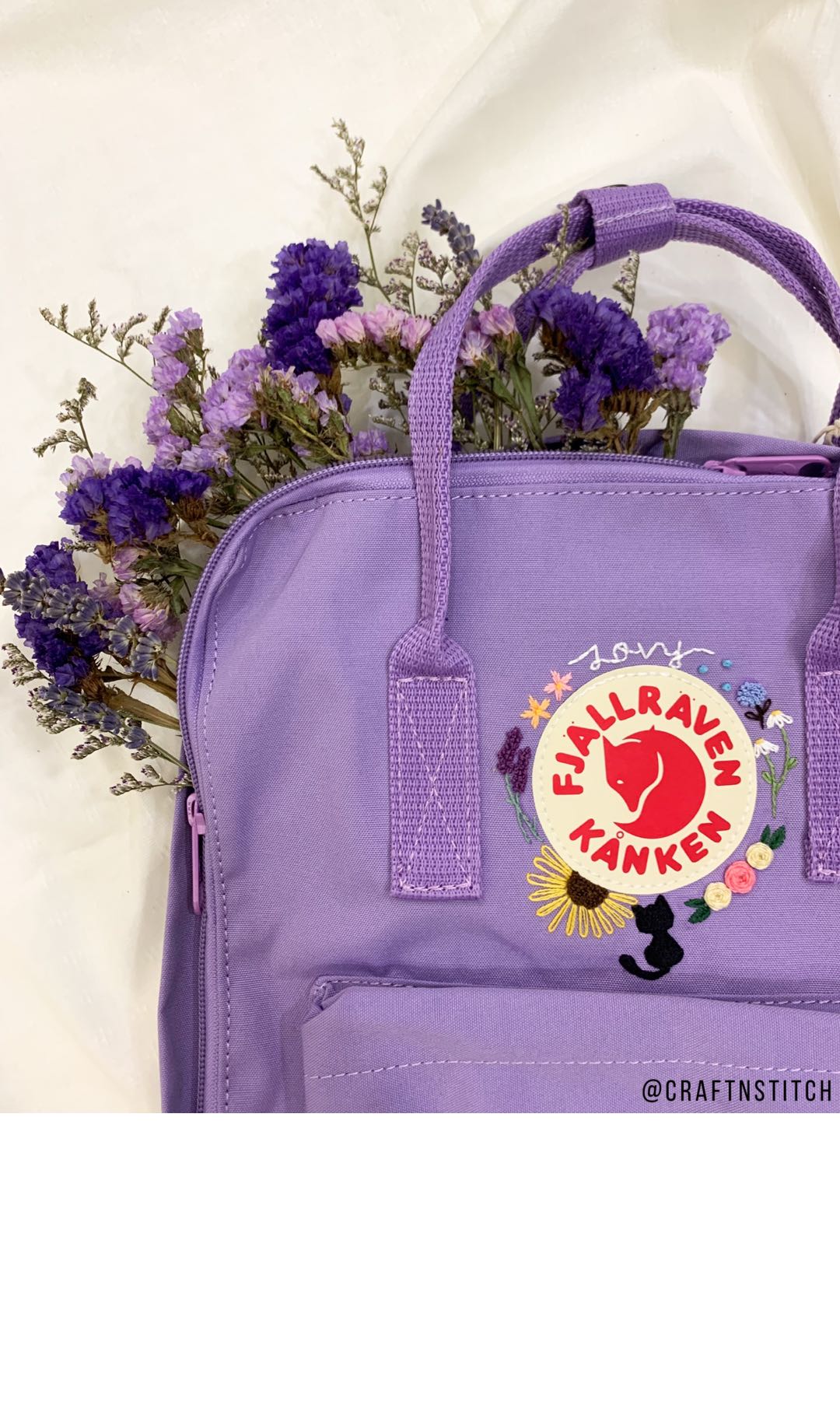 kanken embroidery customisation