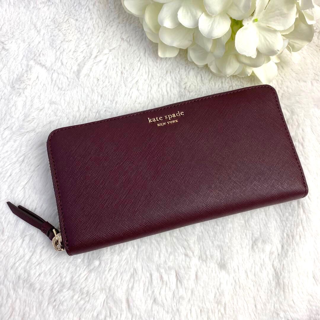 Kate spade maroon wallet new arrivals