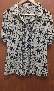 Kemeja Batik Dongker Cewe