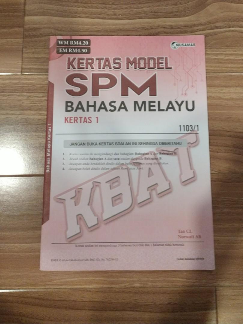 Kertas Model Spm Bahasa Melayu Kertas Hobbies Toys Books