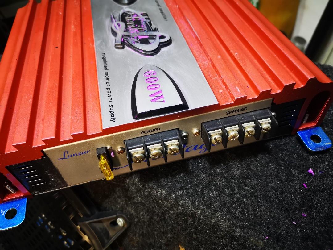 Lanzar Amplifier 600w, Audio, Other Audio Equipment on Carousell