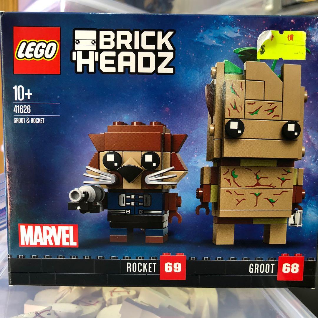 rocket and groot brickheadz