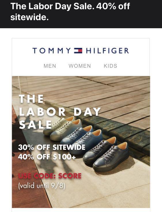 tommy hilfiger labor day sale