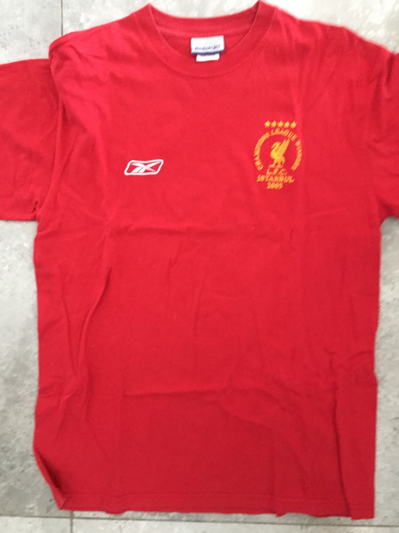 Liverpool Reebok Istanbul 2005 Vintage T Shirt Sports Sports Apparel On Carousell