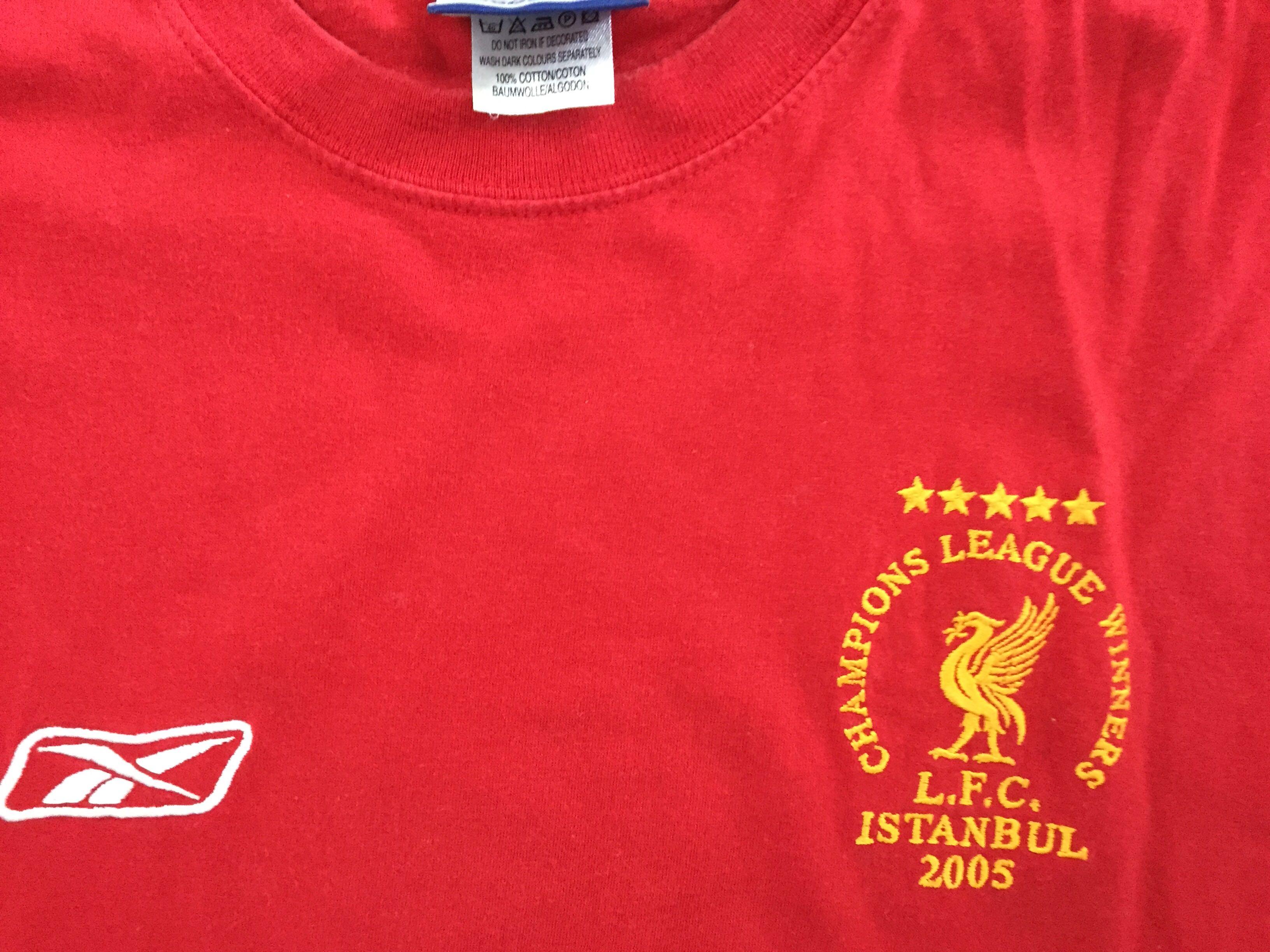Liverpool Reebok Istanbul 2005 Vintage T Shirt Sports Sports Apparel On Carousell