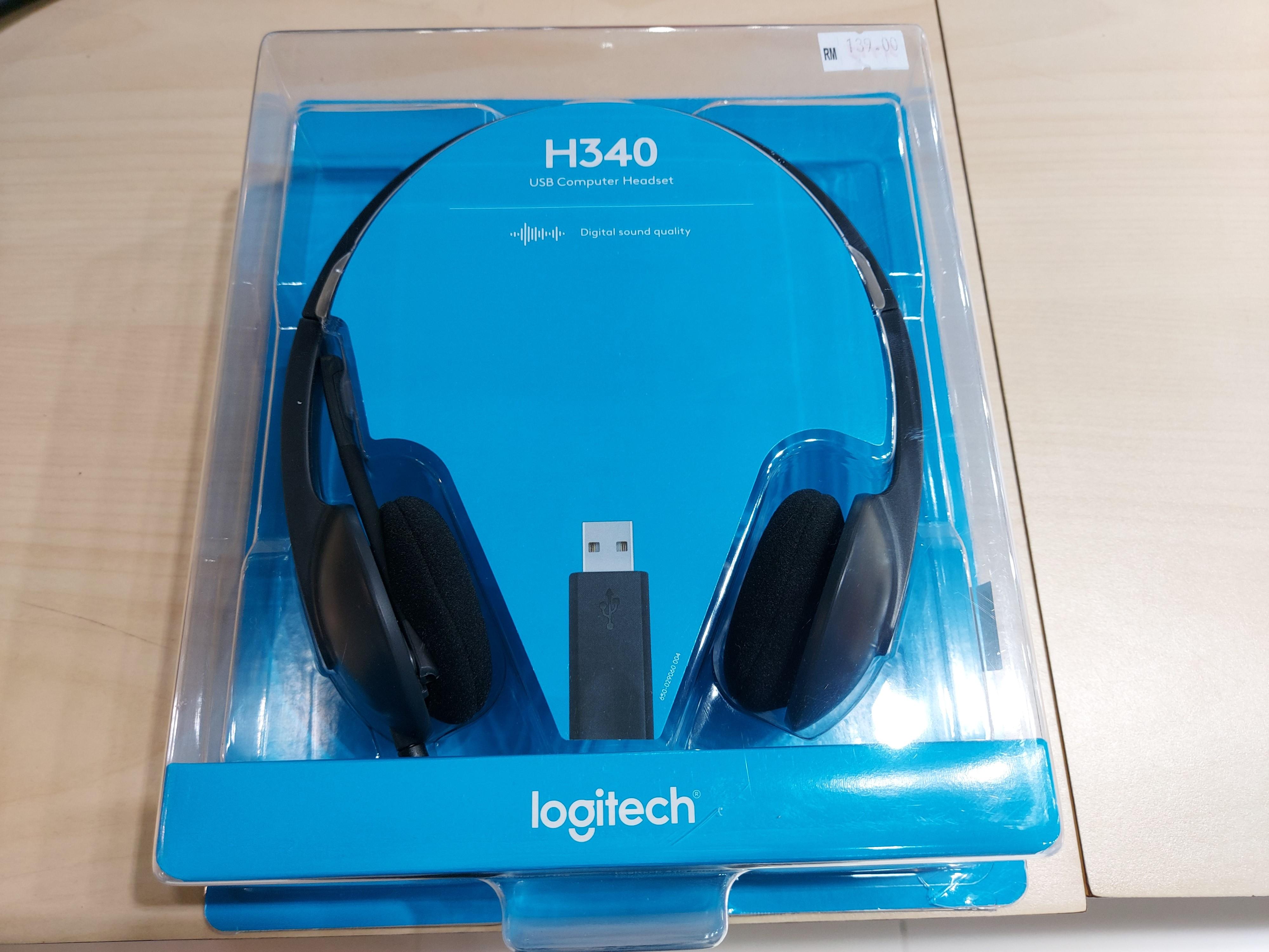 logitech h340 usb computer headset