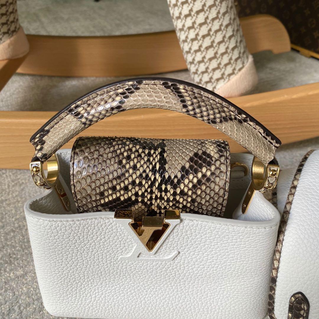Capucines Mini Bag Luxury - Ramadan Gift Idea - Taupe - Leather