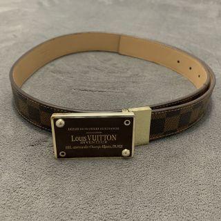 Louis Vuitton Damier Ebene Inventeur 30mm Reversible Belt
