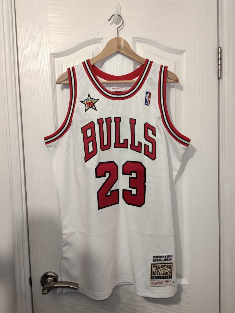 Mitchell Ness Bulls Michael Jordan 98 all star authentic white jersey M XL Carousell