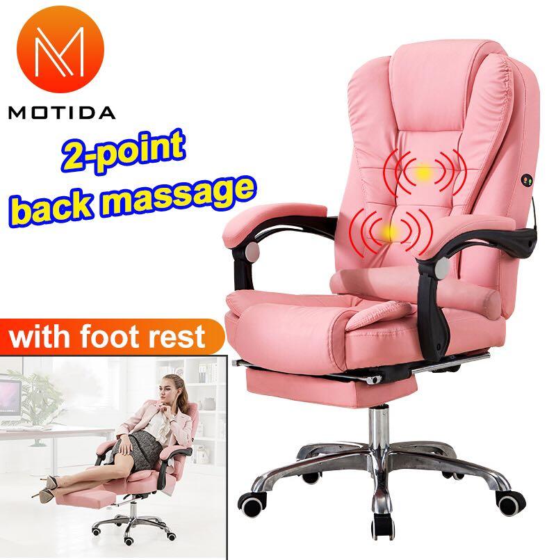 Motida Leather Office Chair Boss Computer Chair Executive Office Chair Usb Massage Comfort Reclining Executive Chair Home Furniture Furniture Fixtures Tables Chairs On Carousell