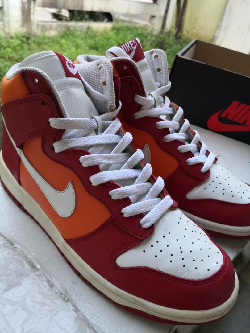 nike dunk high varsity red