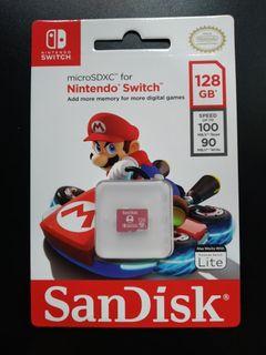 NINTENDO SWITCH SANDISK 128GB MICRO SD 100MBS