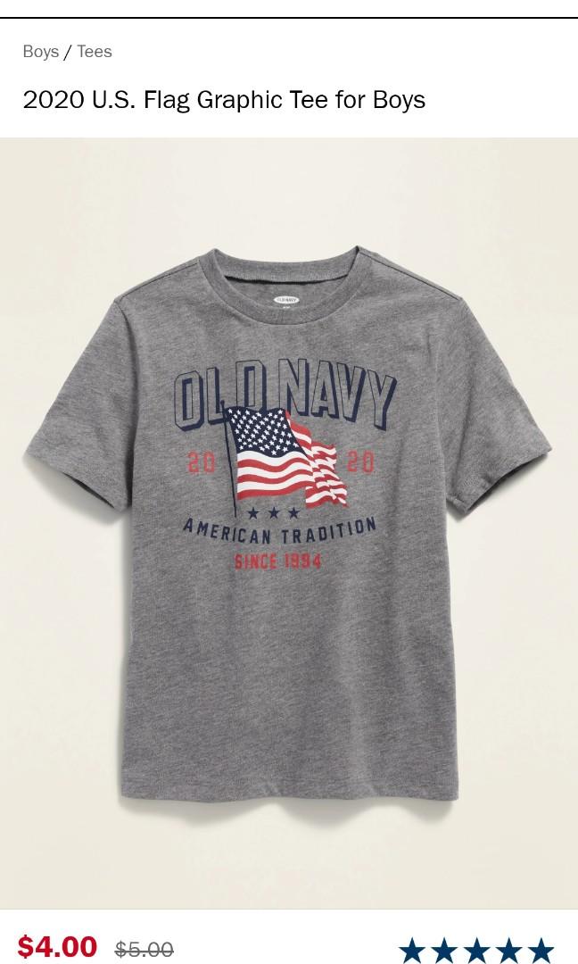 Old navy flag t shirts 2020