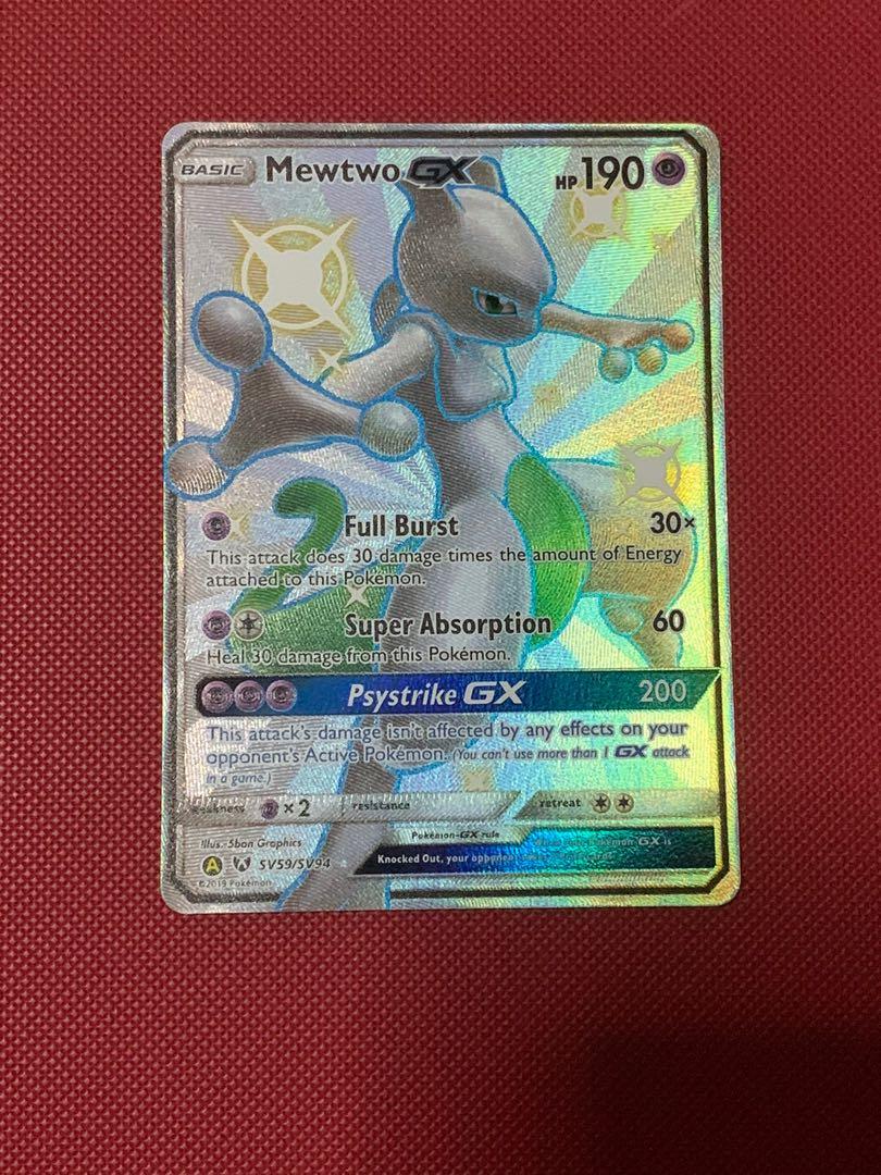 Pokemon Tcg Shiny Mewtwo Gx Toys Games Board Games Cards On Carousell