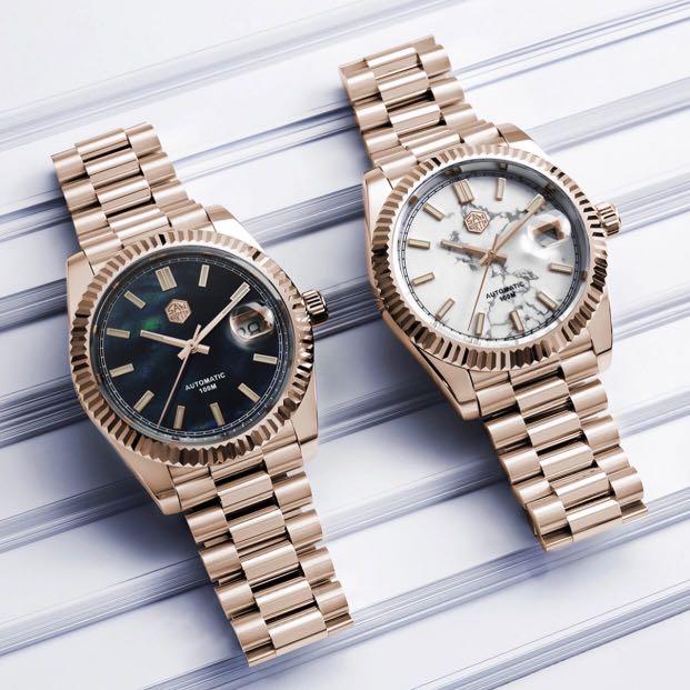 Top Quality San Martin Dj Sn059 Datejust Series Automatic Watch Comes In Steel Rose Gold Chat With Us For Sterile Dial No Logo Or Customized Logo Men S Fashion Watches On Carousell