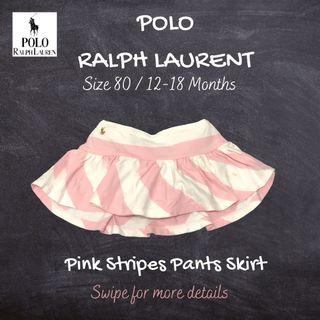 #Carousell99 Ralph Laurent - Pink Stripes Pants Skirt Size 80