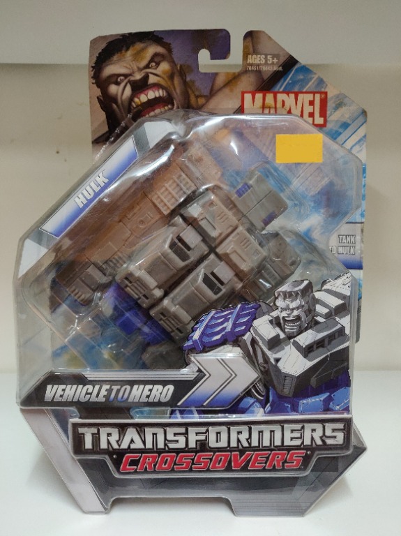 (RARE) Transformers Crossover Marvel Gray Hulk, Hobbies & Toys