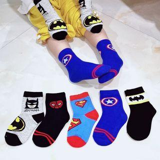 [Ready Stock] 5 pairs Toddler Boy Socks for preschool or Outing