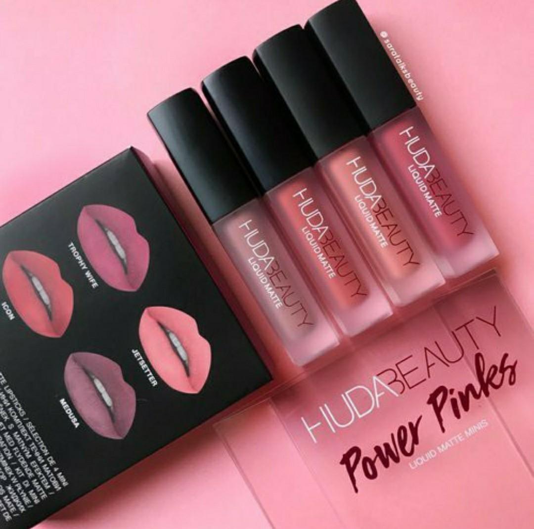 huda beauty mini matte lipstick set