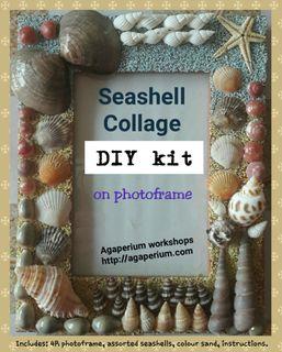 Seashell photoframe DIY kit