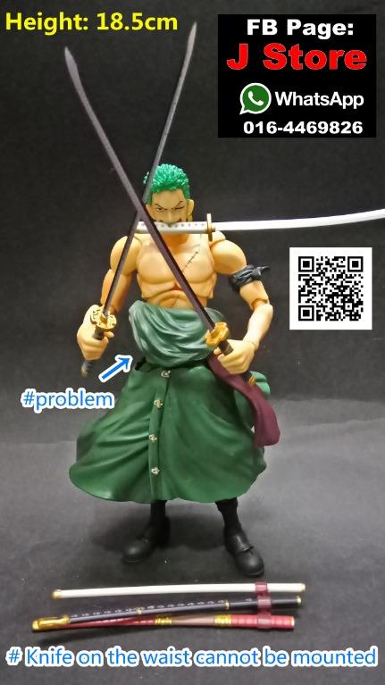 Shf One Piece Roronoa Zoro Action Figure Toys Games Action Figures Collectibles On Carousell