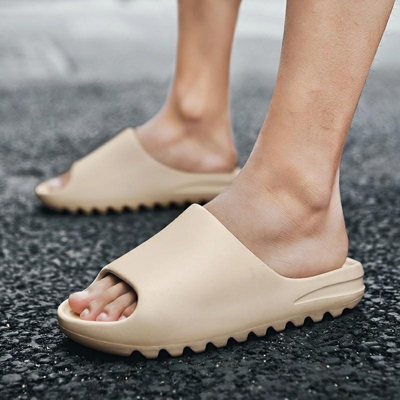 Slides Breathable Cool Beach Slippers Fish Mouth Flip Flops Men Sandals
