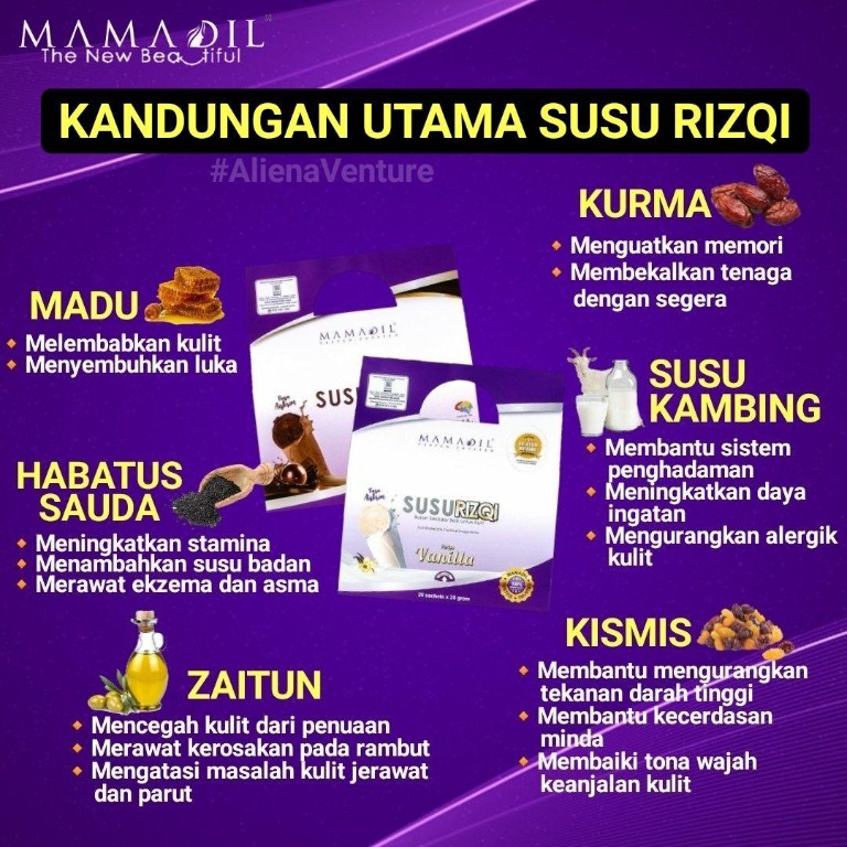 Susu Kambing Rizqi Food Drinks Drinks On Carousell Tips utk kulit cantik bersih jika gunakan mamadil skincare susu kambing rizqi