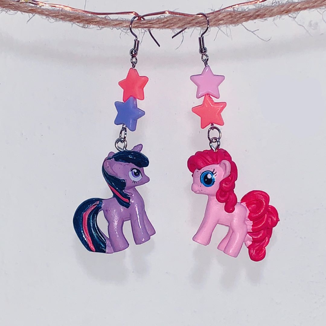 My little pony earrings Planet Earrings Women s Fashion Jewelry Organisers Earrings on Carousell