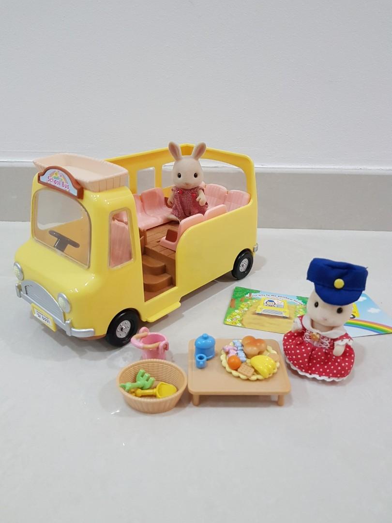 Sylvanian families new arrivals nursery school bus