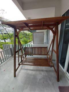 Teak wooden swing