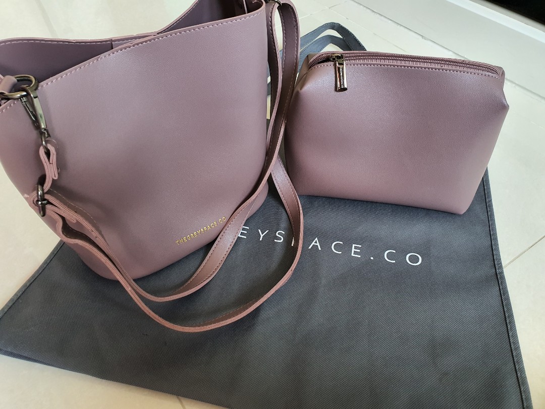 The Grey Space Sling Bag Women s Fashion Bags Wallets Cross